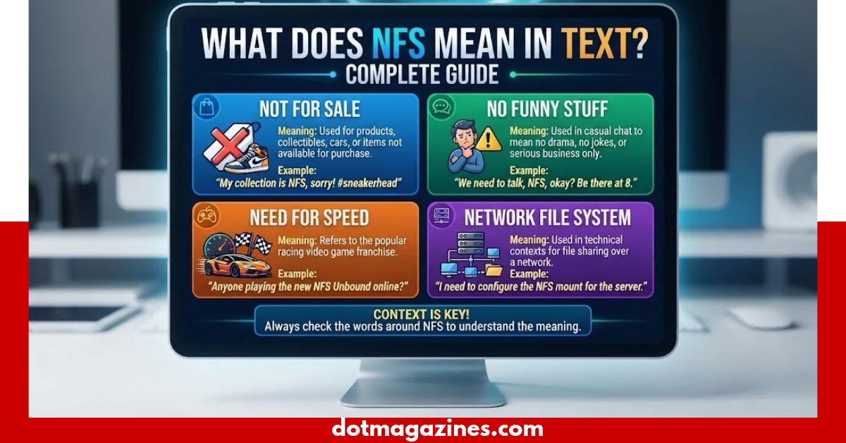 NFS Meaning Text: What Does NFS Mean in Chat?